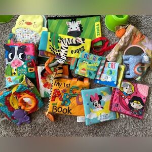 Colorful Kids Soft/Crunchy Toy Books lot of 12